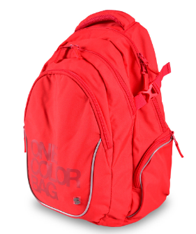 Studentský batoh do školy One Colour červený