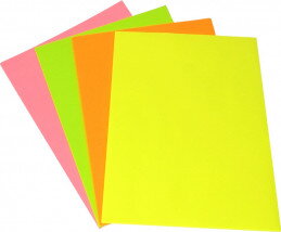 Papír barevný 80 g/ A4 100 listů neon - výběr barev