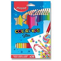 Pastelky 36 ks -  MAPED COLOR'PEPS