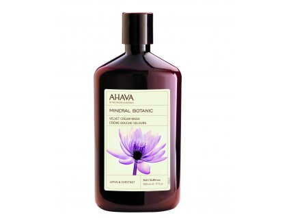 Sametový sprchový krém Lotosový květ a Kaštan  pro jemnou pokožku - VELVET CREAM WASH  Lotus Flower & Chestnut 500ml
