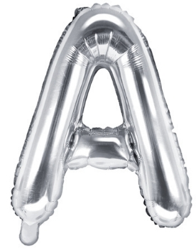 Fóliové písmeno 35cm Stříbrné