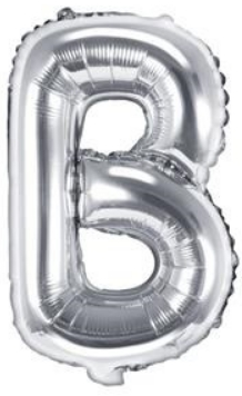 Fóliové písmeno 35cm Stříbrné