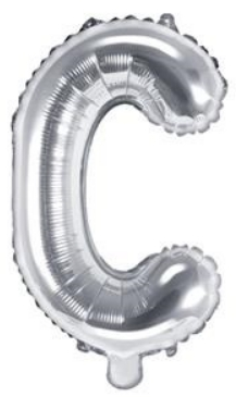 Fóliové písmeno 35cm Stříbrné