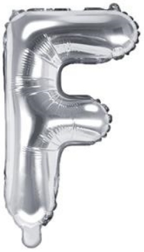 Fóliové písmeno 35cm Stříbrné