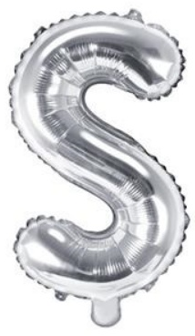 Fóliové písmeno 35cm Stříbrné