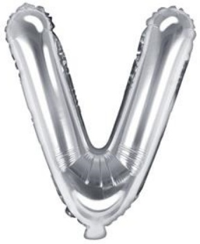Fóliové písmeno 35cm Stříbrné