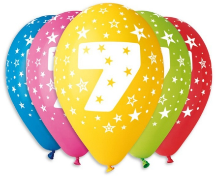 Latexový balonek číslo 30 cm 0-9