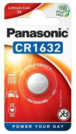 Baterie lithiová Panasonic CR1632, blistr 1ks 