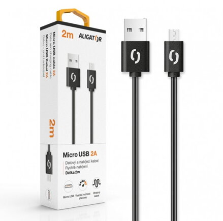 Datový a nabíjecí kabel ALIGATOR 2A USB-C 2m