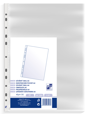 Euro obal A4 40µ 100ks
