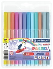 Centropen 7550 fixy sada 12 ks -  pastelové