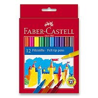 DĚTSKÉ FIXY FABER-CASTELL - 12 BAREV