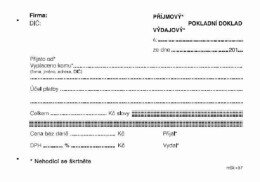 Univerzalní příjmový-výdajový doklad NCR - samoporpisující  MSk 57