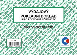 Výdajový pokladní doklad A6 i pro podvojné účetnic: i podvojné účetnictví / 50 ls