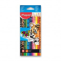 Pastelky 12 ks MAPED COLOR'PEPS ANIMALS