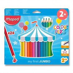 Pastelky 24 ks - Maped Jumbo - 2+