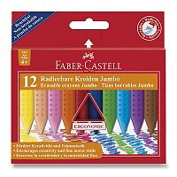 PASTELKY FABER-CASTELL PLASTIC COLOUR JUMBO - 12 BAREV