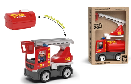 ECO MultiGO Fire - Jeřáb s hasičem - auto s Igráčkem