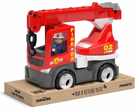 ECO MultiGO Fire - Jeřáb s hasičem - auto s Igráčkem