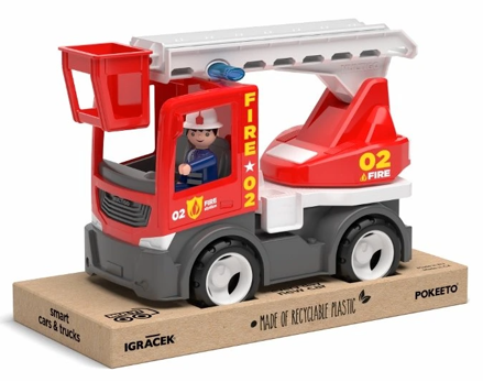 ECO MultiGO Fire - Jeřáb s hasičem - auto s Igráčkem