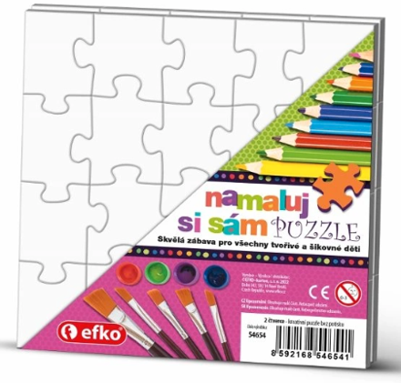Namaluj si sám Puzzle - různé varianty