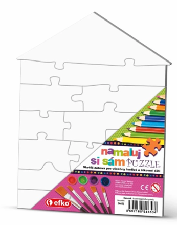 Namaluj si sám Puzzle - různé varianty