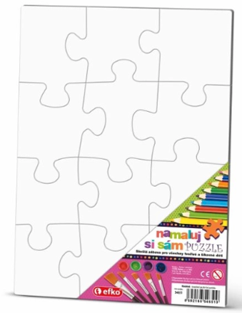 Namaluj si sám Puzzle - různé varianty