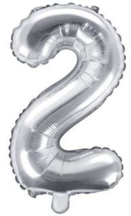 Balónek folióvý číslice 35cm 0-9
