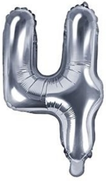 Balónek folióvý číslice 35cm 0-9