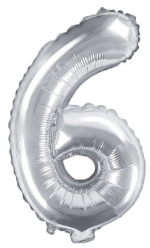 Balónek folióvý číslice 35cm 0-9