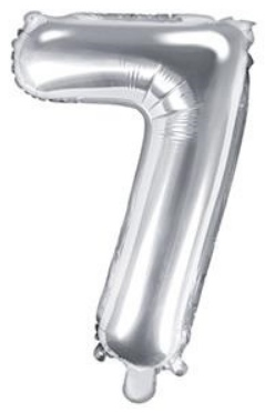 Balónek folióvý číslice 35cm 0-9
