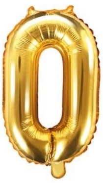 Balónek folióvý číslice 35cm 0-9