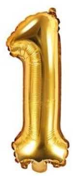 Balónek folióvý číslice 35cm 0-9