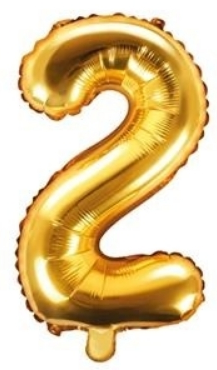 Balónek folióvý číslice 35cm 0-9