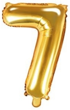 Balónek folióvý číslice 35cm 0-9