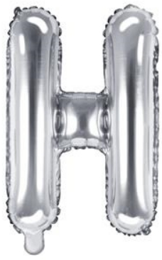 Fóliové písmeno 35cm Stříbrné