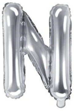 Fóliové písmeno 35cm Stříbrné