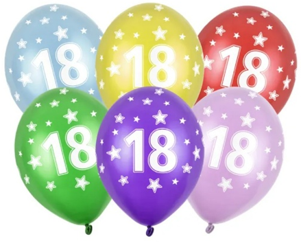 Latexový balonek s potiskem čísla 30 cm 10 - 80