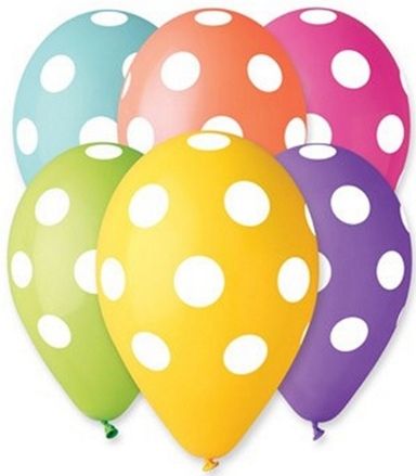 Latexový balonek s potiskem různé druhy