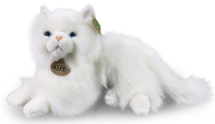 Plyšová kočka perská bílá 30 cm ECO-FRIENDLY