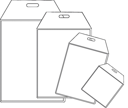 Kartonové Obálky různé velikosti