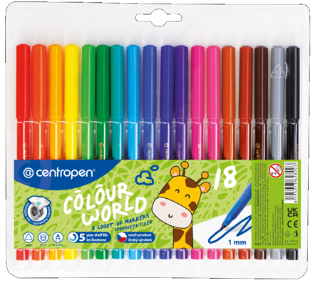 Popisovač 7550 Centropen sady - různé velikosti