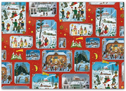 Balicí papír vánoční klasik Lada 4 100x70