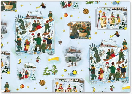 Balicí papír vánoční klasik Lada 5 100x70