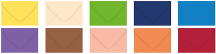 Dopisní obálka barevná - mix barev
