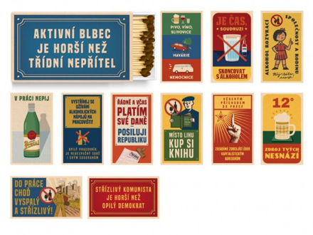 Zápalky Retro dlouhé, Mix motivů