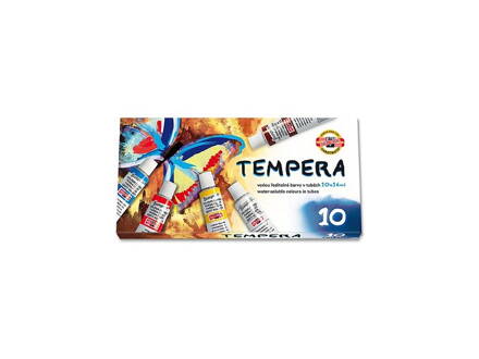 Temperové barvy 10 ks Koh-i-noor