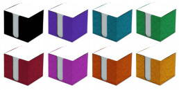 Blok kostka v prešpánové krabičce: 8,5 x 8,5 x 8 cm