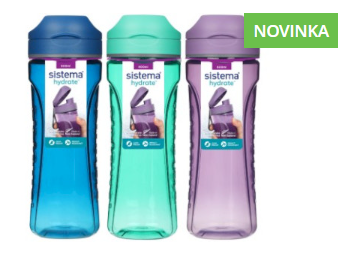 Sistema® Hydrate™ Láhev Active Flip Top 800 ml, mix barev