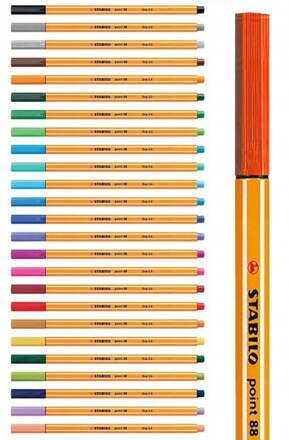 Sada liner Stabilo point 88 - výběr barev